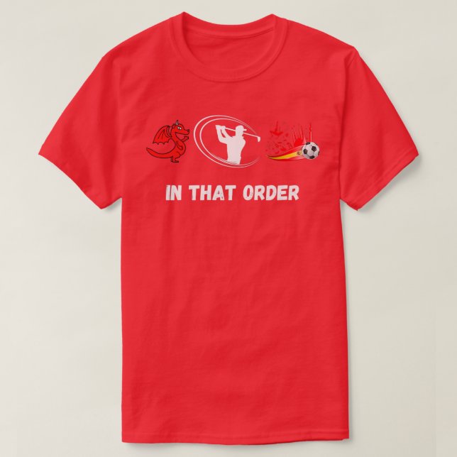 Camiseta Wales Golf Madrid diseñosDe esta manera (Diseño del anverso)