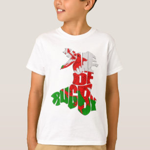 Camiseta Wales Hogar del Mapa de Rugby