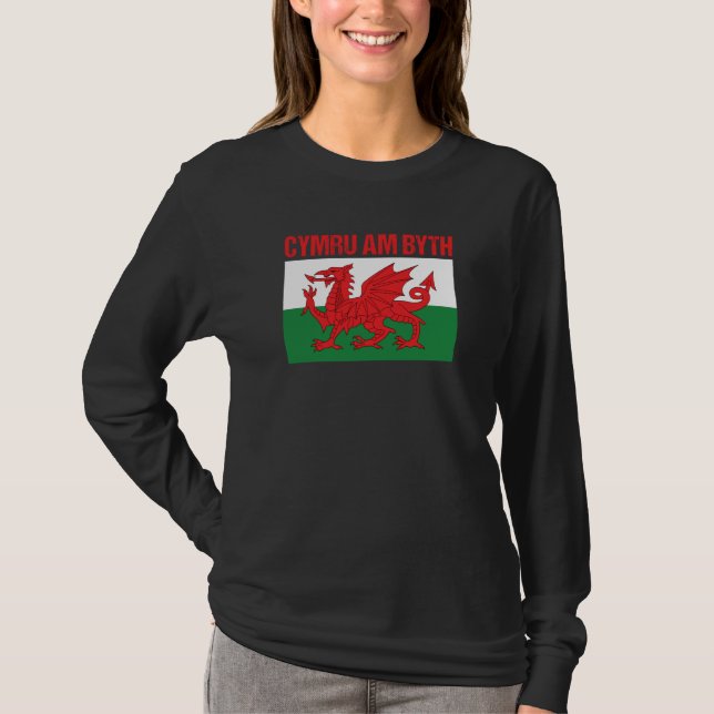 Camiseta Wales Home Country Welsh Flag Cymru Am Byth (Anverso)