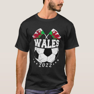 Camiseta Wales Soccer Ball Welsh Team Para Hombres
