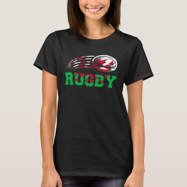 Camiseta Wales Sport Rugby Atlete Jugador de rugby Wel (Anverso)