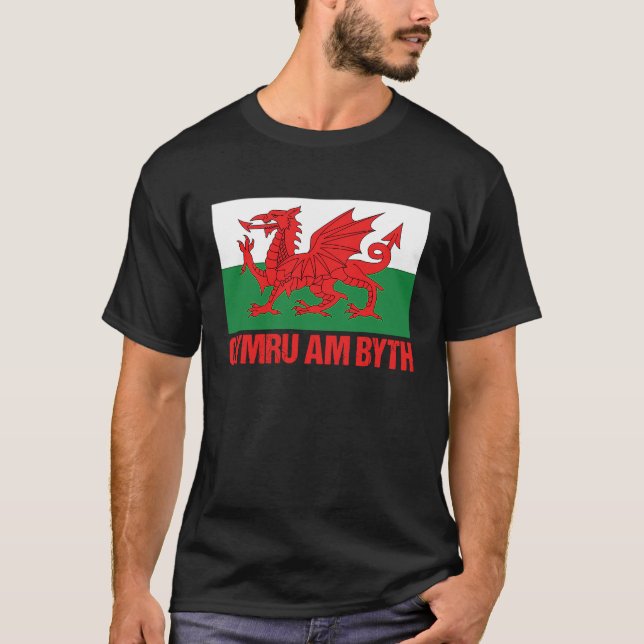 Camiseta Wales  Welsh Home Cymru Am Byth (Anverso)