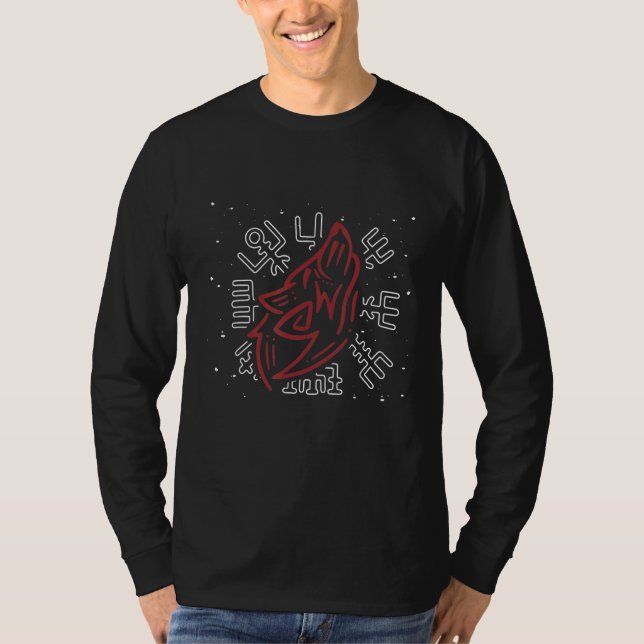 Camiseta Walhalla Compass Vegvisir Viking Celts German Viki (Anverso)
