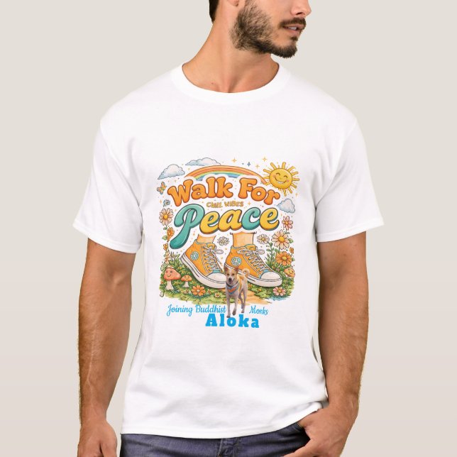 Camiseta Walk for Peace with Aloka (Anverso)