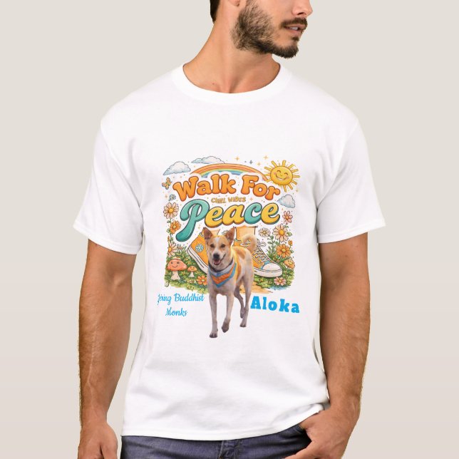 Camiseta Walk for Peace with Aloka (Anverso)
