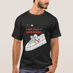 Camiseta Walk Tall Shine Bright Platform Shoe 70s