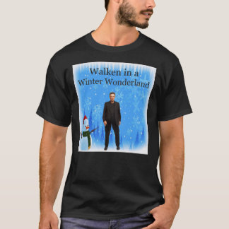 Camiseta Walken In A Winter Wonderland  Funny Christmas Car