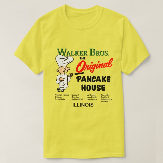 Camiseta Walker Bros. Illinois, La Casa De Panqueques Origi (Diseño del anverso)