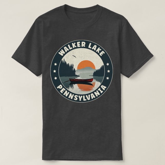 Camiseta Walker Lake Pennsylvania Sunset (Diseño del anverso)