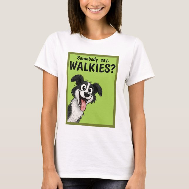 Camiseta Walkies in green T-Shirt (Anverso)