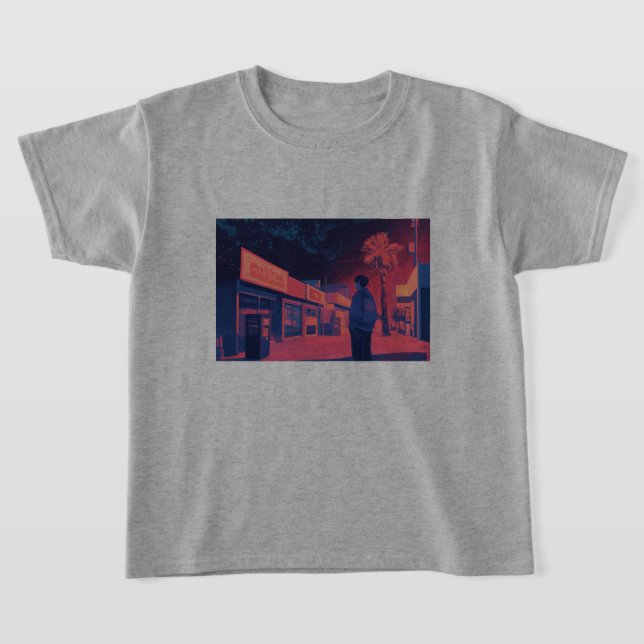 Camiseta walking at night lofi style (Distribución)
