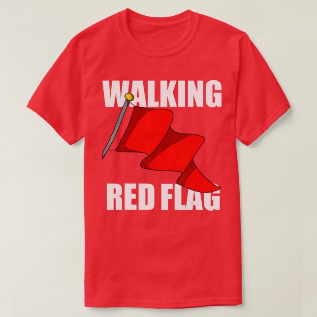 Camiseta Walking Red Flag  (Diseño del anverso)