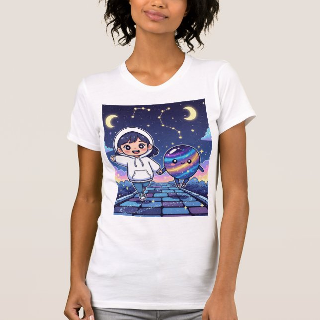 Camiseta Walking With The Universe (Anverso)
