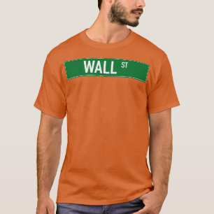 Camiseta Wall St Street Sign