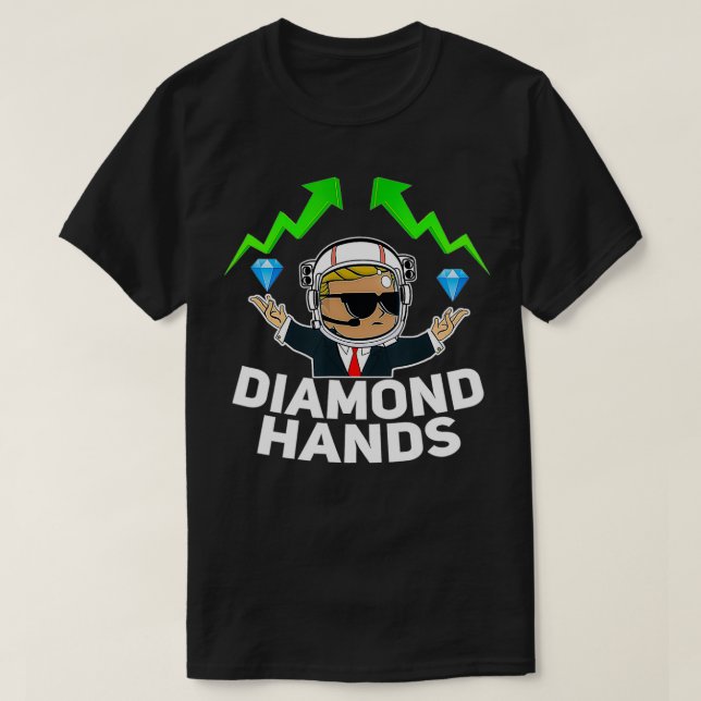 Camiseta Wall Street Apuesta a Guy Diamond Hands (Diseño del anverso)