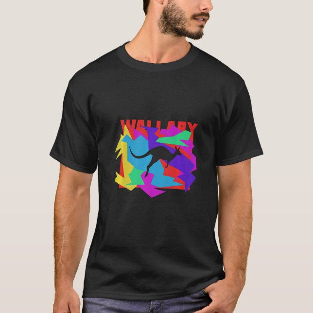 Camiseta Wallaby Animal Mosaik Puzzle (Anverso)