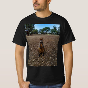 Camiseta Wallaby australiano sosteniendo un palo, 
