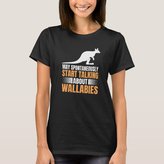 Camiseta Wallaby Kangaroo Cita Para Una Expe De Wallaby Kan (Anverso)