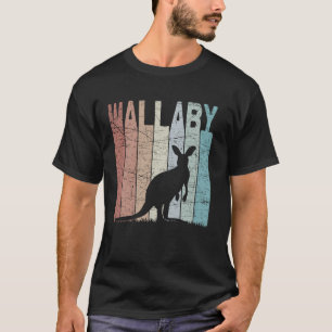 Camiseta Wallaby Vintage Kangaroo Wallaby Zoology Retro