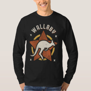 Camiseta Wallaby Vintage Retro Animal Clásico