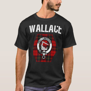 Camiseta Wallace Clan Escocia Nombre Escudo De Armas Tartán