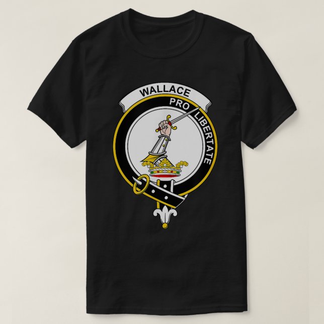 Camiseta Wallace Coat of Arms  Family Crest  (Diseño del anverso)