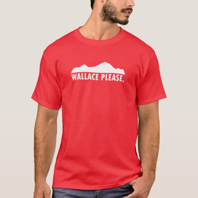 Camiseta Wallace Idaho Please (Anverso)