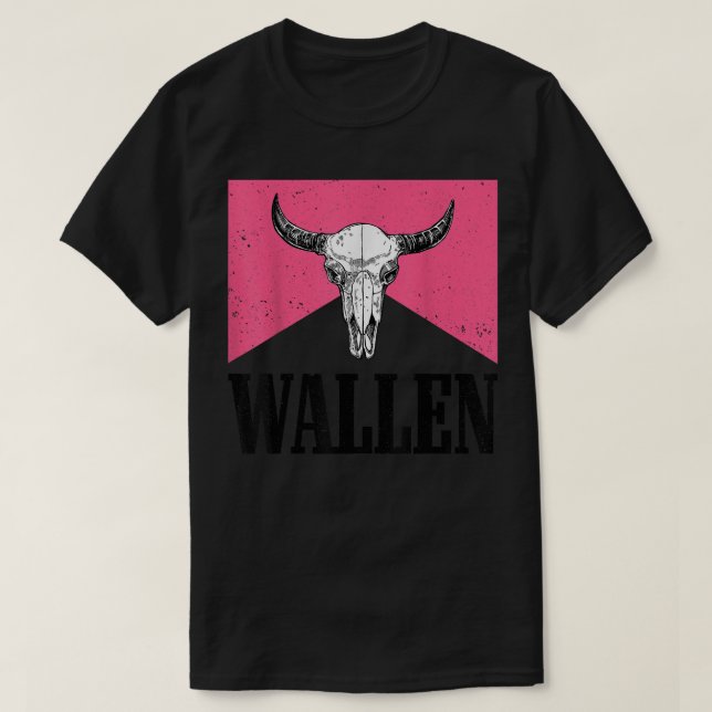 Camiseta Wallen Western Cow Skull Merch Cute Set  (Diseño del anverso)
