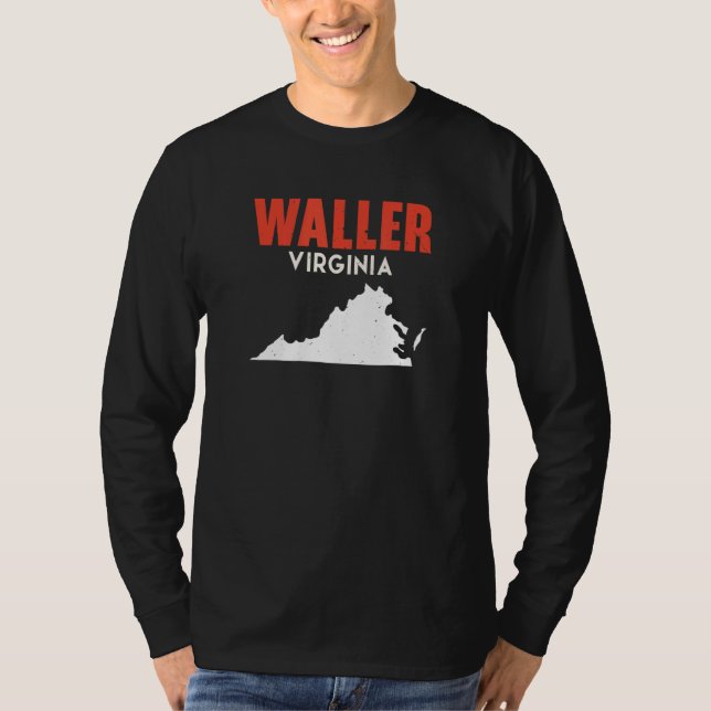 Camiseta Waller Washington USA State America Travel Washing (Anverso)