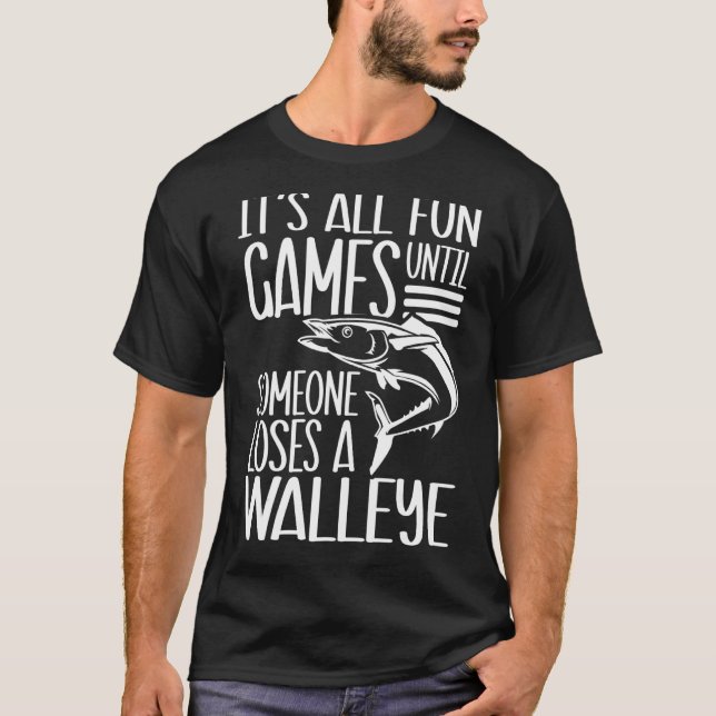 Camiseta Walleye Angling Pescador de agua dulce (Anverso)