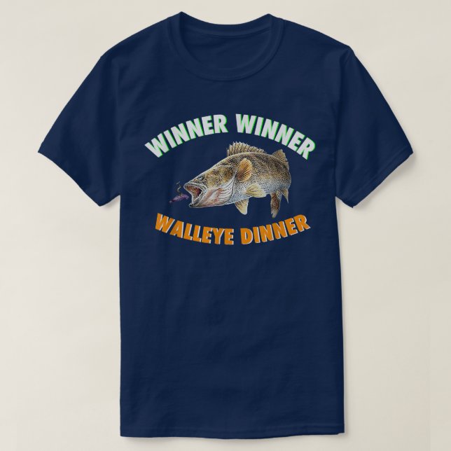 Camiseta WALLEYE DINNER Pescado F (Diseño del anverso)