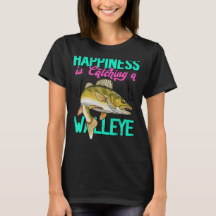 Camiseta Walleye Fish Freshwater Fishing Hombres Mujeres Ni