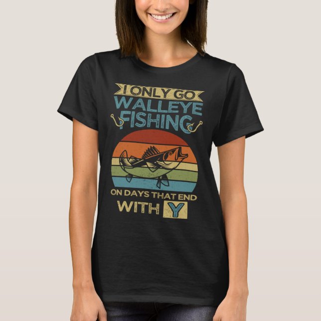 Camiseta Walleye Fishing & Fisherman Angler (Anverso)