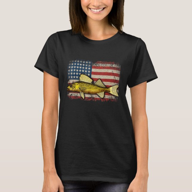 Camiseta Walleye Fishing Usa (Anverso)