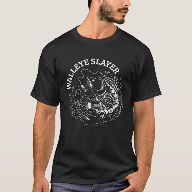 Camiseta Walleye Slayer Walleye Fishing (Anverso)