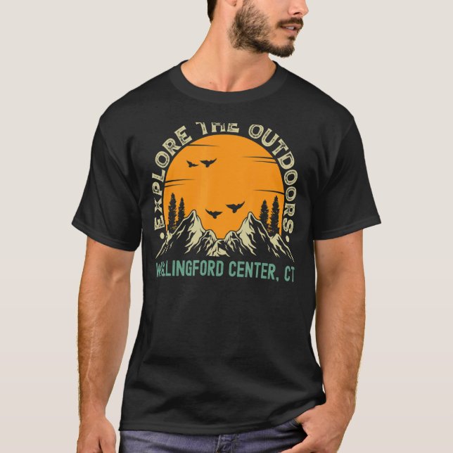Camiseta Wallingford Center Connecticut Explore Las Afueras (Anverso)