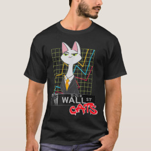 Camiseta Wallstreet cats intercambiar acciones de juego cor