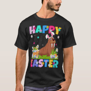 Camiseta Walrus Happy Easter Bunny Walrus Easter Sunday