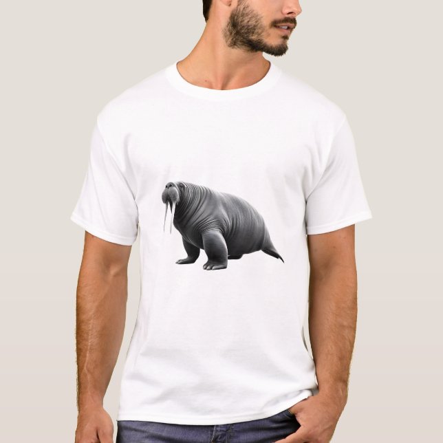 Camiseta Walrus Power on White Tee (Anverso)
