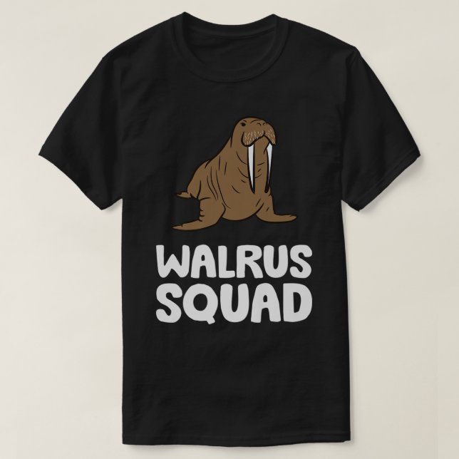 Camiseta Walrus Squad Ocean Animal Funny Walrus Squad Premi (Diseño del anverso)