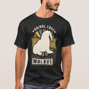 Camiseta Walrus Vintage Classic Retro Animal