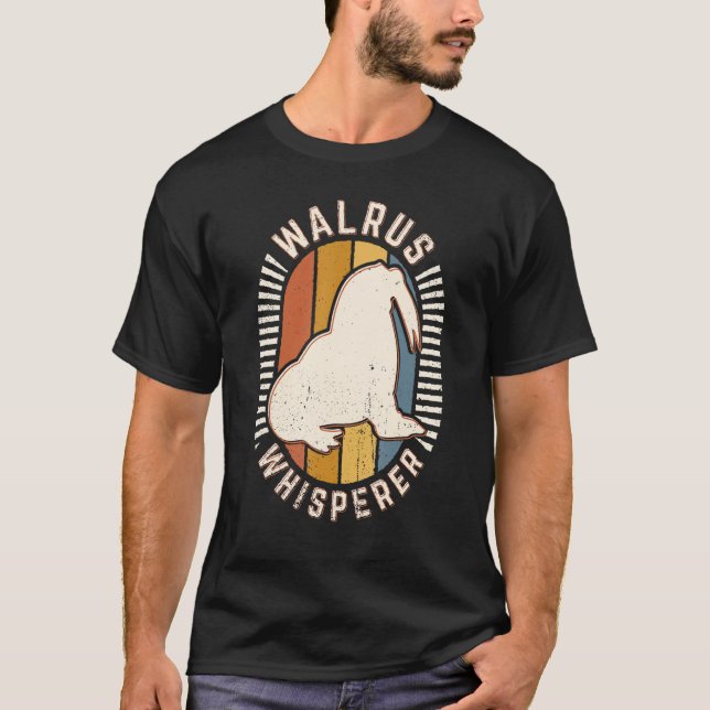 Camiseta Walrus Whisperer Vintage Classic Retro Animal Love (Anverso)
