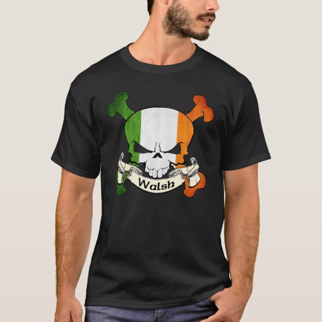 Camiseta Walsh Irish Skull (Anverso)