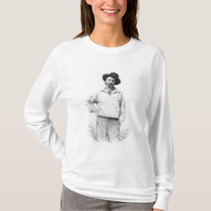 Camiseta Walt Whitman, frontispiece a las 'hojas de