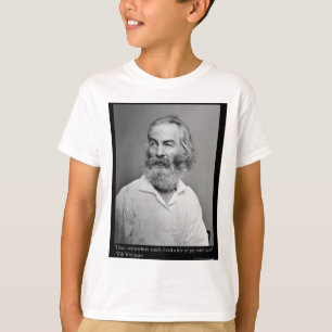 Camiseta Walt Whitman Joy With You Love Cita Mugs Tees etc