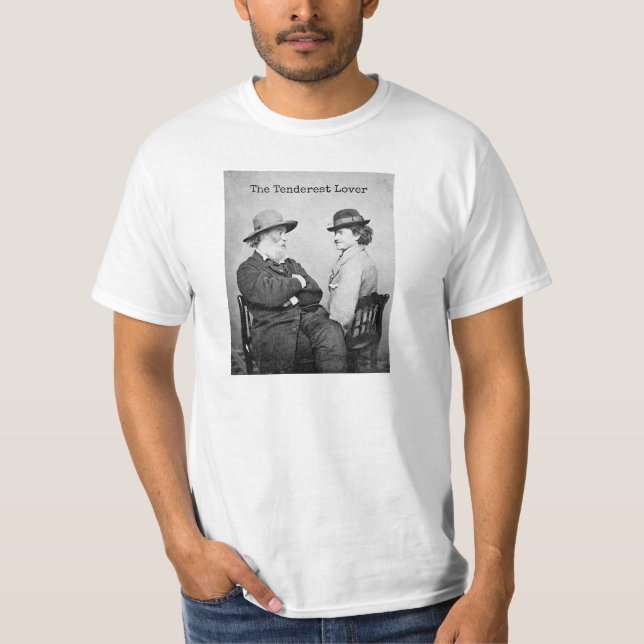 Camiseta Walt Whitman y cita del "amante más blando" de (Anverso)