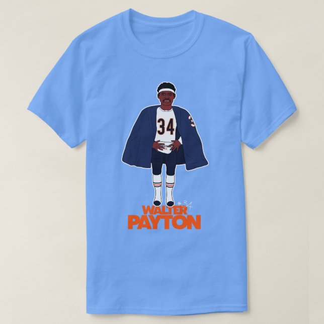 Camiseta Walter Payton Sideline Cape (Diseño del anverso)