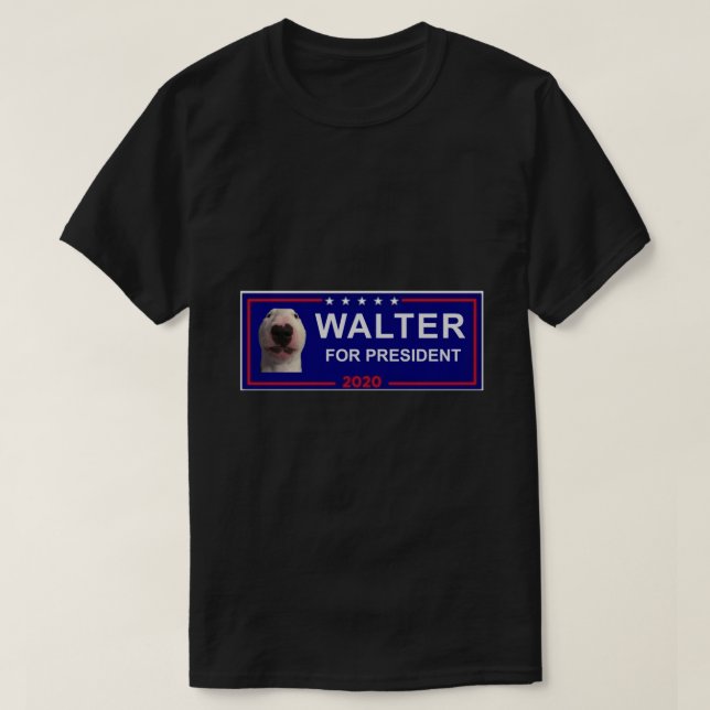 Camiseta walter the dog for president Classic T-Shirt (Diseño del anverso)
