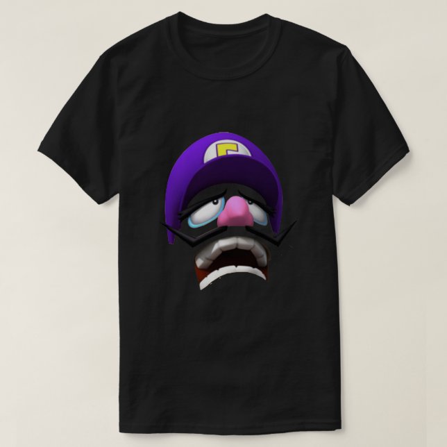 Camiseta Waluigi Face  (Diseño del anverso)