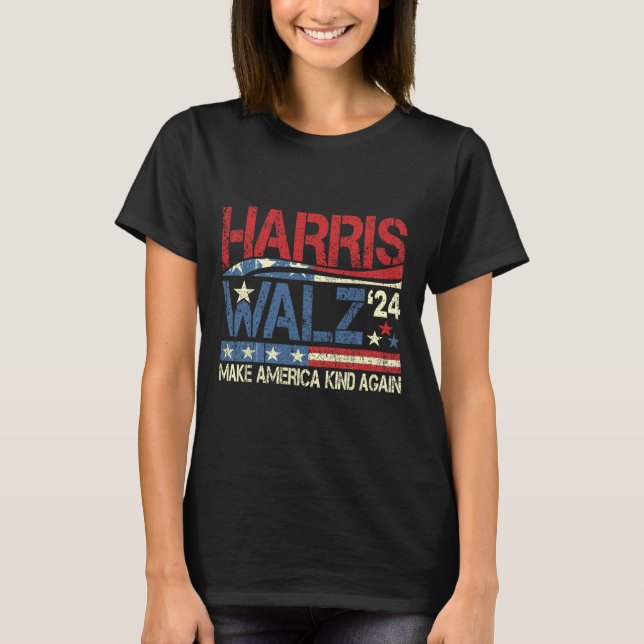 Camiseta Walz 2024 Haz que Estados Unidos vuelva a ser un H (Anverso)